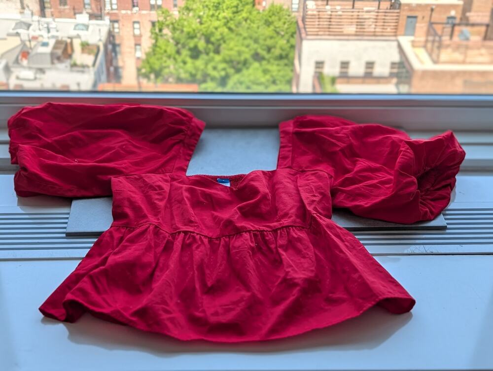 Old Navy Puff Sleeve Blouse Women’s Small